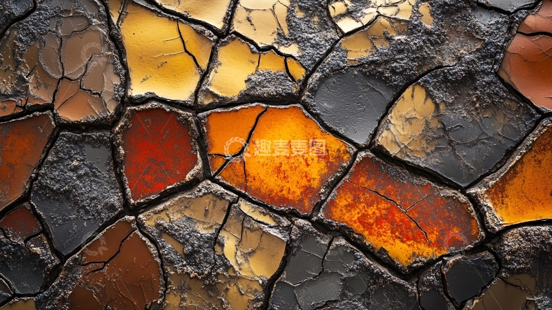 高清大图下载【趣麦麦图】龟裂肌理3