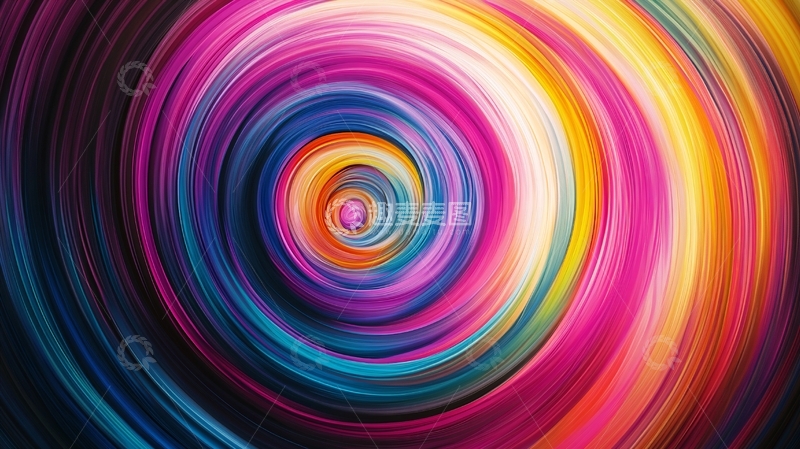 高清大图下载【趣麦麦图】彩圈背景图