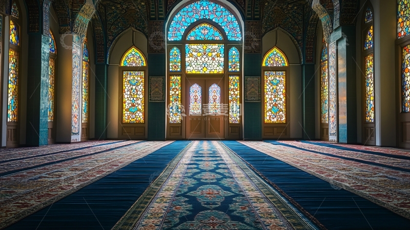 高清大图下载【趣麦麦图】伊斯兰建筑内部1