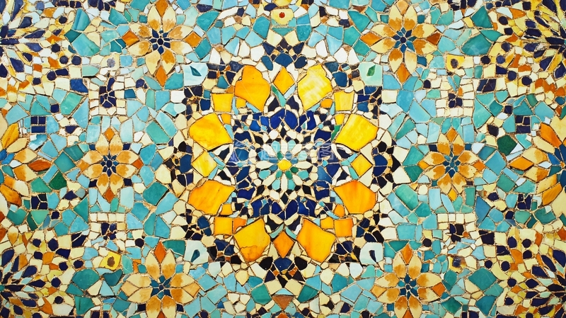 高清大图下载【趣麦麦图】彩色瓷器墙