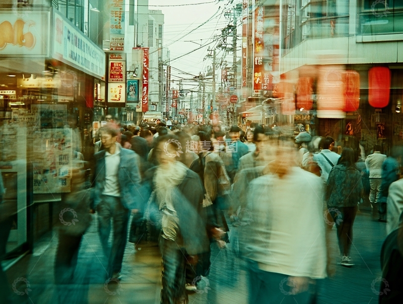 高清大图下载【趣麦麦图】人流密集