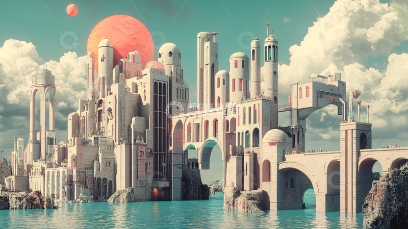 高清大图下载【趣麦麦图】超现实宫殿