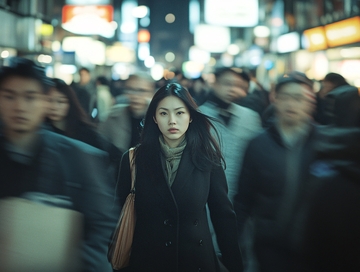 行色匆忙的路人