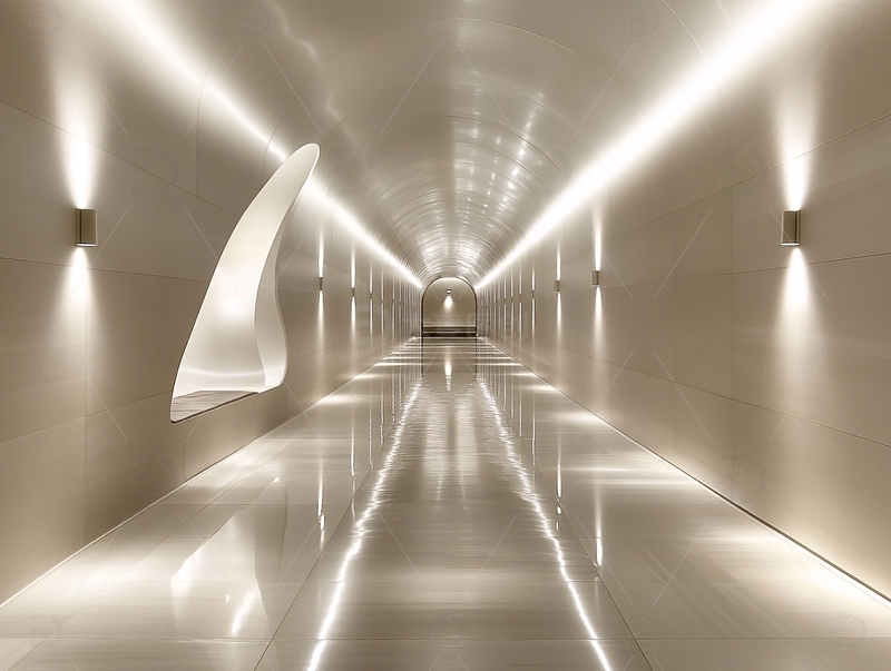 高清大图下载【趣麦麦图】金色过道