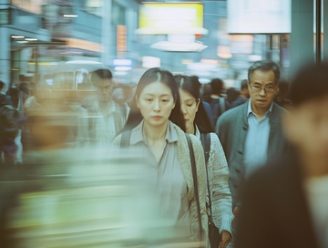 城市快节奏地铁生活