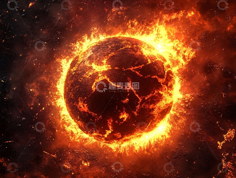 高清大图下载【趣麦麦图】-火焰火球主题效果图