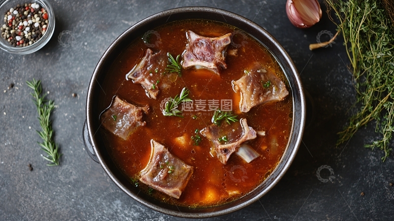 高清大图下载【趣麦麦图】牛尾美食