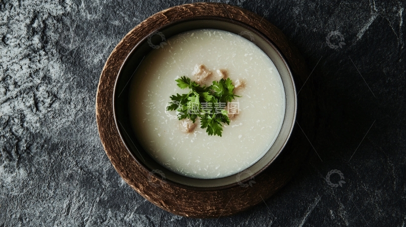 高清大图下载【趣麦麦图】培根奶油汤