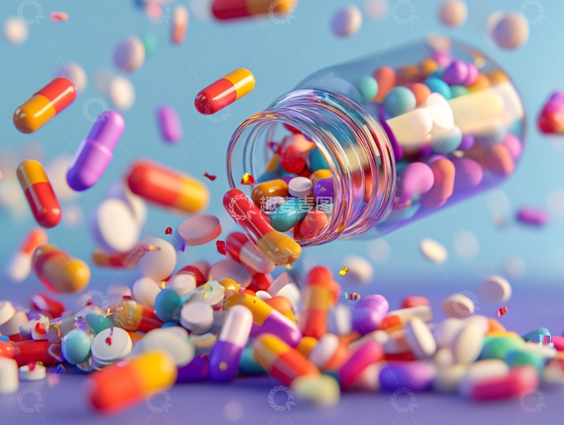 高清大图下载【趣麦麦图】药品背景素材