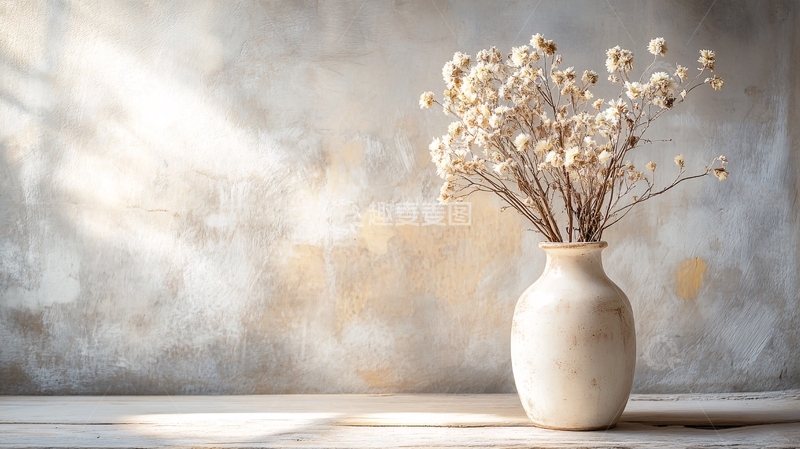 高清大图下载【趣麦麦图】花瓶与干花2