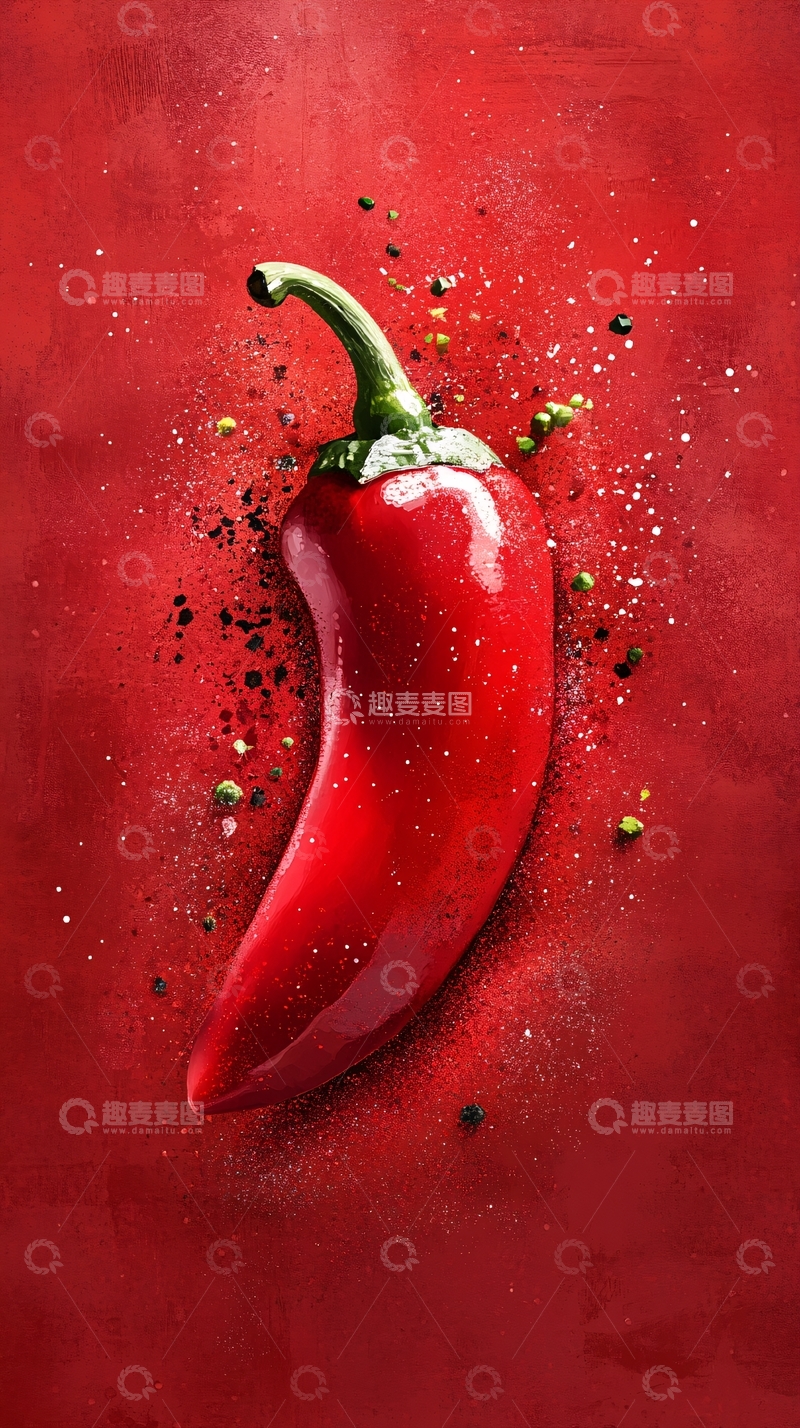 高清大图下载【趣麦麦图】超写实辣椒5