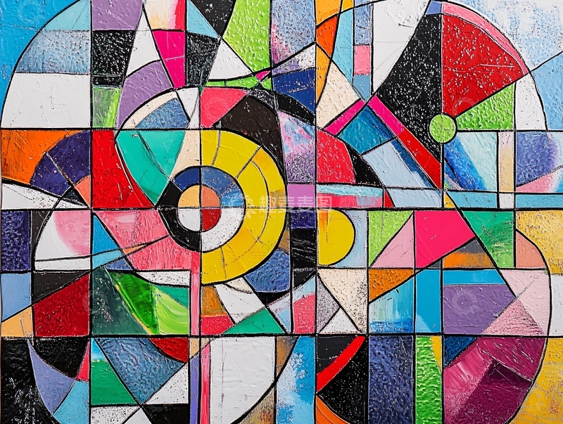 高清大图下载【趣麦麦图】彩色玻璃拼贴