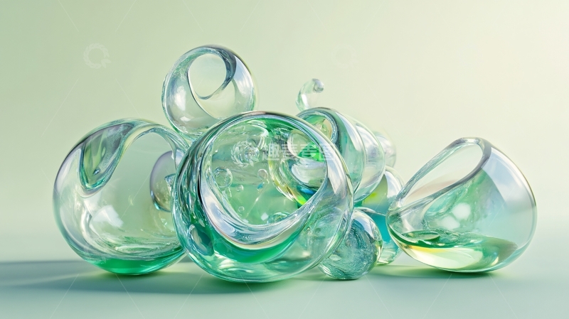 高清大图下载【趣麦麦图】玻璃拟物