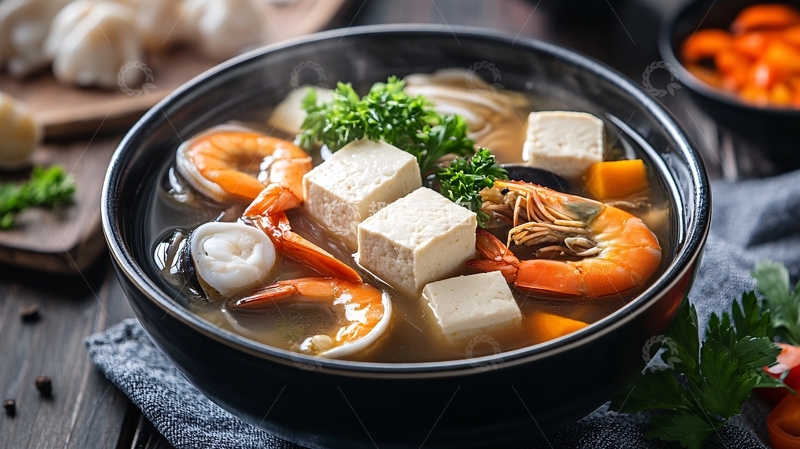 高清大图下载【趣麦麦图】炁家豆腐煮虾干