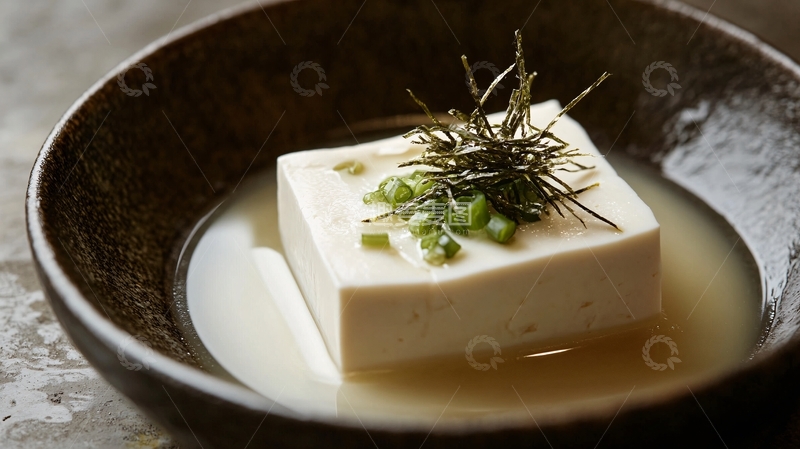 高清大图下载【趣麦麦图】日本料理冷豆腐2
