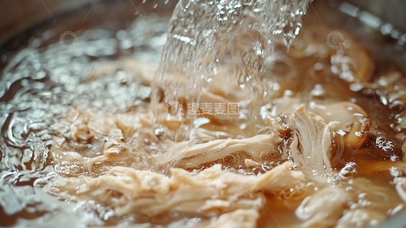 高清大图下载【趣麦麦图】鱼翅特写红焖翅