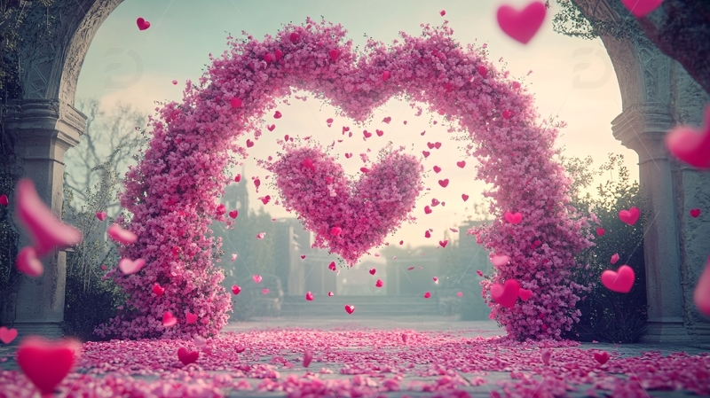 浪漫心形门头拱门1