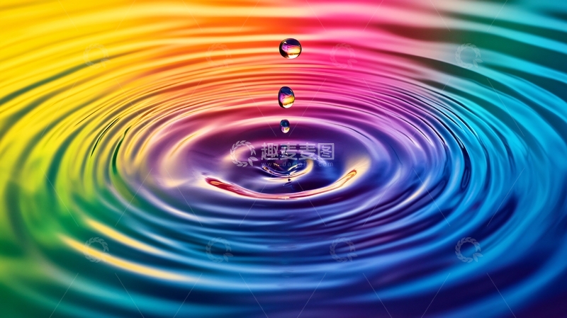 高清大图下载【趣麦麦图】水滴色彩图