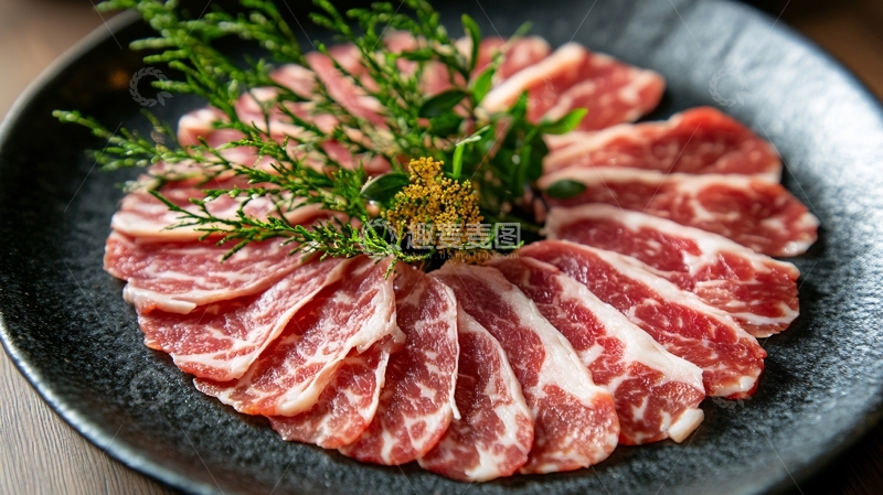 高清大图下载【趣麦麦图】日料雪花牛肉