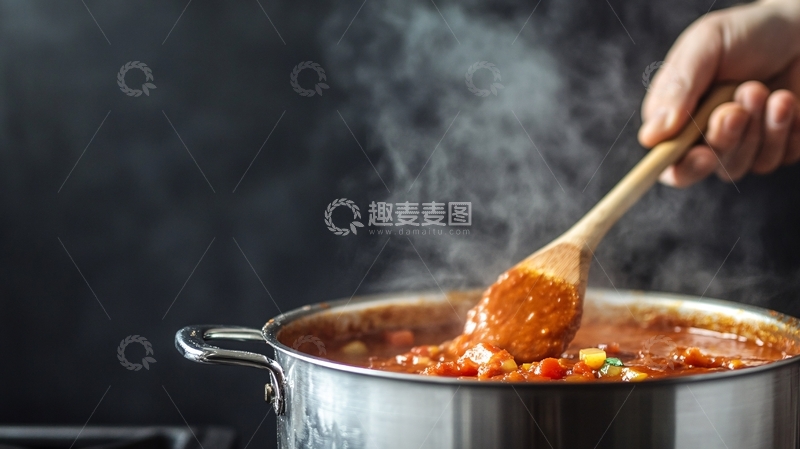 高清大图下载【趣麦麦图】香料酱汁慢煮过程