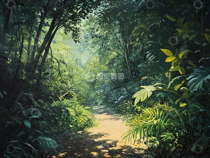 高清大图下载【趣麦麦图】漫步场景热带雨林