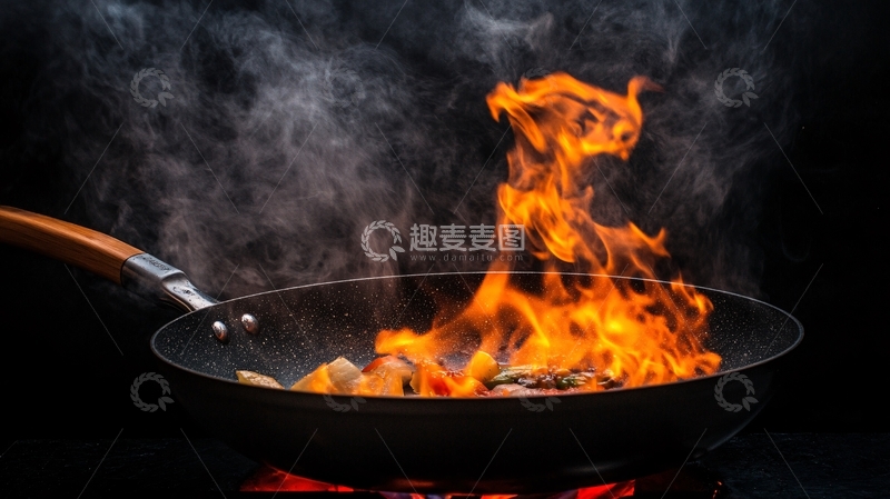 高清大图下载【趣麦麦图】大火炒菜
