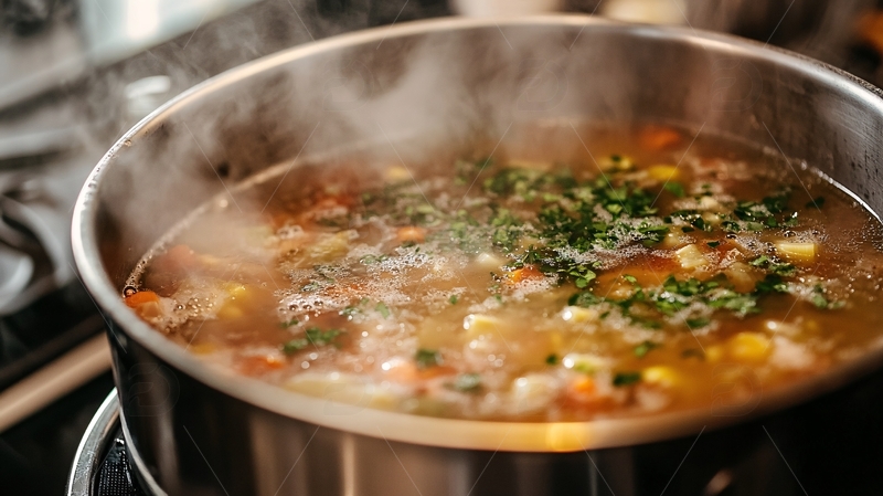 高清大图下载【趣麦麦图】意式蔬菜汤烹饪2