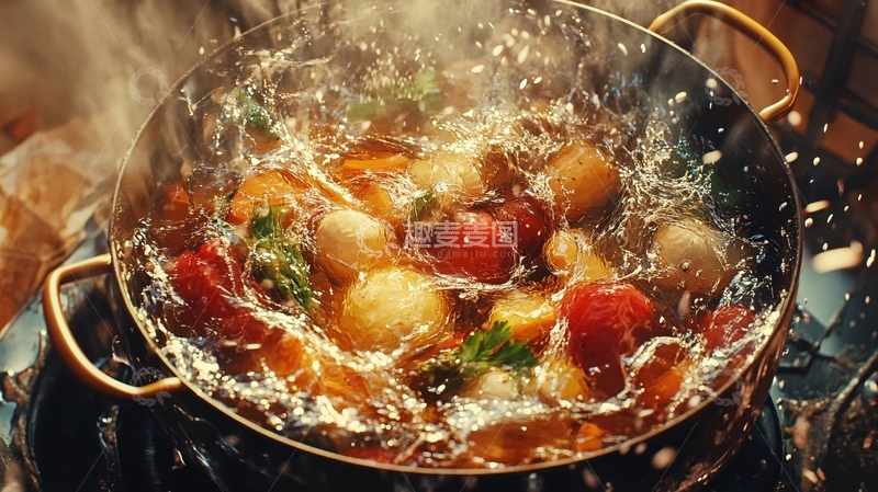 高清大图下载【趣麦麦图】冬日小火锅