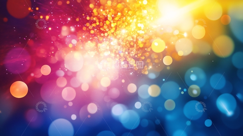 高清大图下载【趣麦麦图】炫彩光晕背景