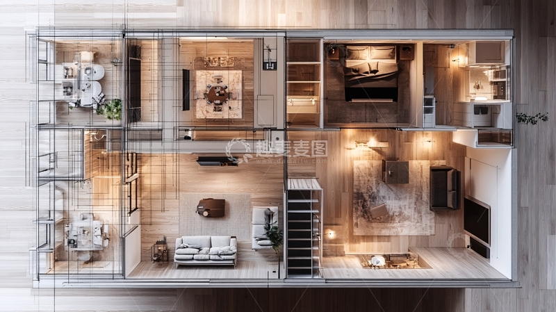 高清大图下载【趣麦麦图】户型平面设计图