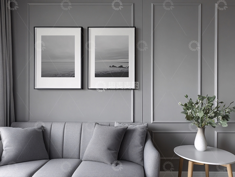 高清大图下载【趣麦麦图】轻奢素雅色块挂画