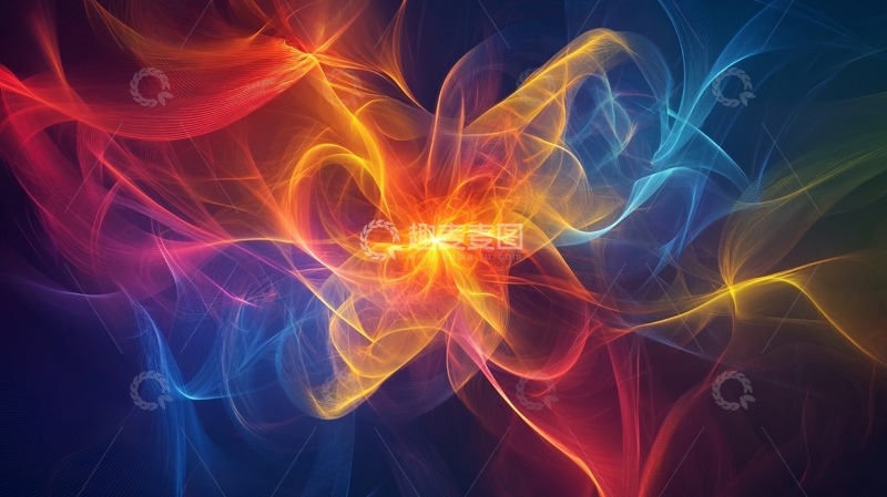 高清大图下载【趣麦麦图】光感色彩高雅抽象艺术2