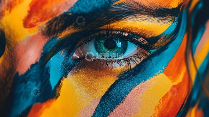 高清大图下载【趣麦麦图】彩色流体艺术背景