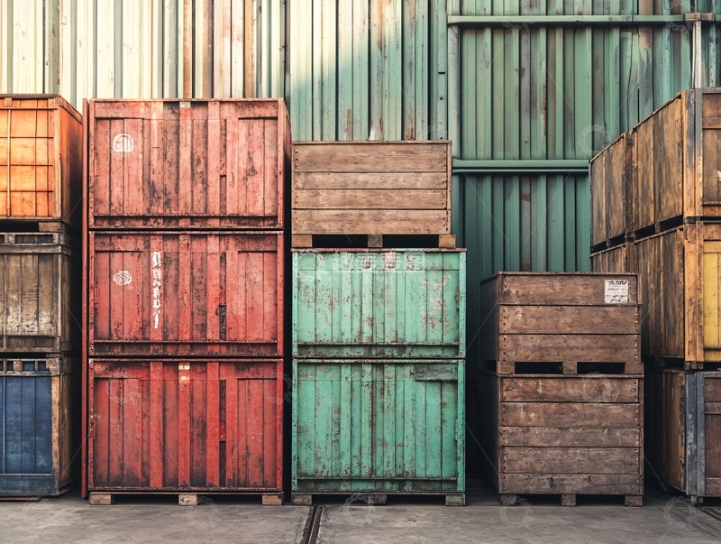 高清大图下载【趣麦麦图】背景集装箱