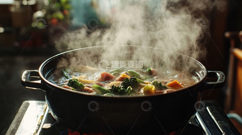 高清大图下载【趣麦麦图】意式蔬菜汤烹饪3