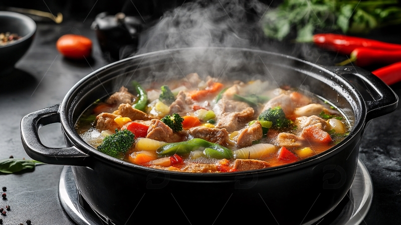 高清大图下载【趣麦麦图】西餐羊肉煲