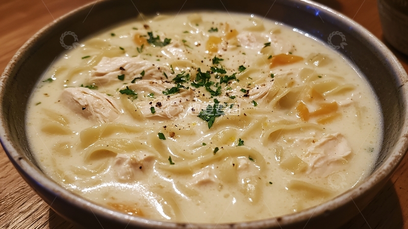 高清大图下载【趣麦麦图】鸡块奶油面