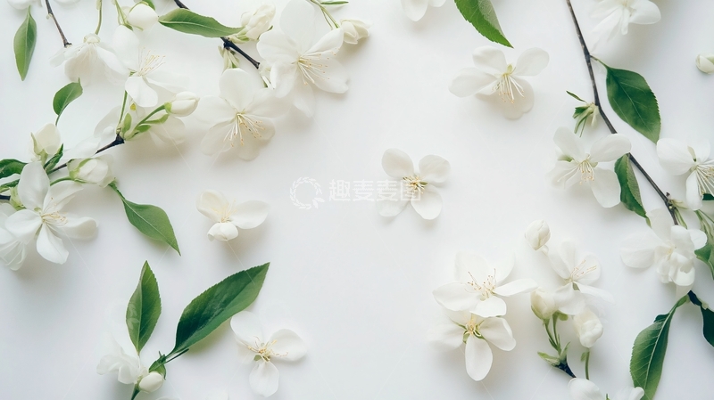 高清大图下载【趣麦麦图】创意白兰花