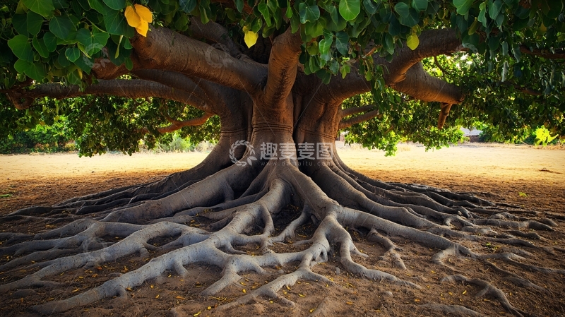 高清大图下载【趣麦麦图】神奇树根