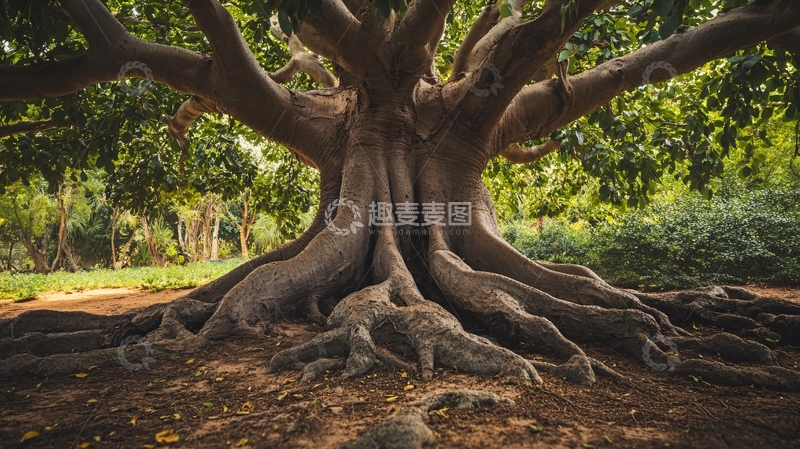 高清大图下载【趣麦麦图】树大根深1