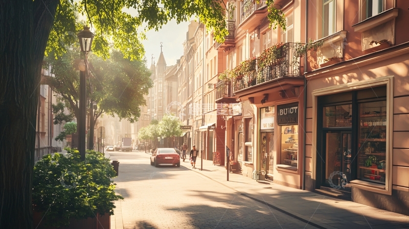 高清大图下载【趣麦麦图】北欧风格街景