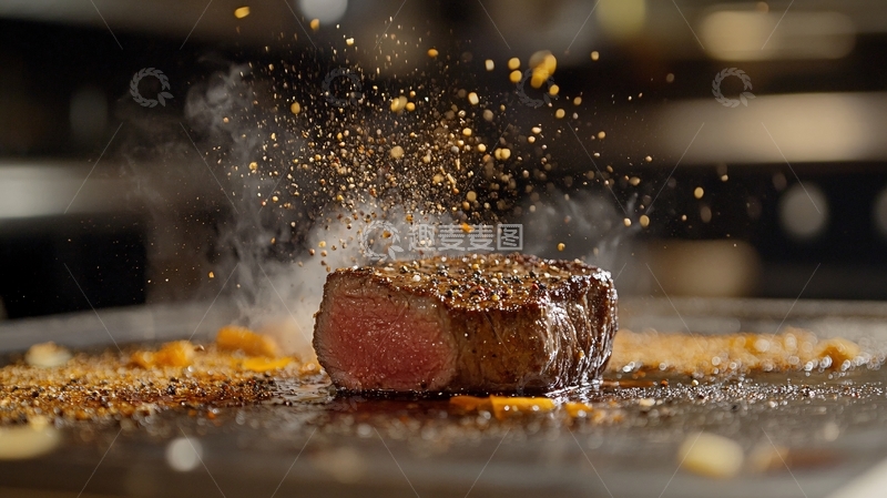 高清大图下载【趣麦麦图】铁板烧牛扒