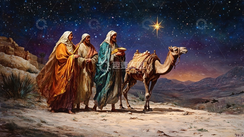 高清大图下载【趣麦麦图】伯利恒之星