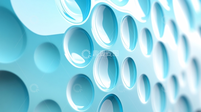 高清大图下载【趣麦麦图】立体圈圈背景
