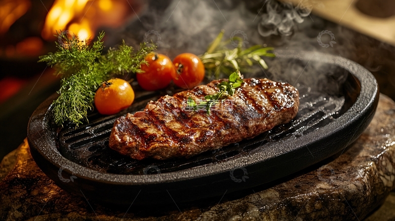 高清大图下载【趣麦麦图】西餐烤肉美食