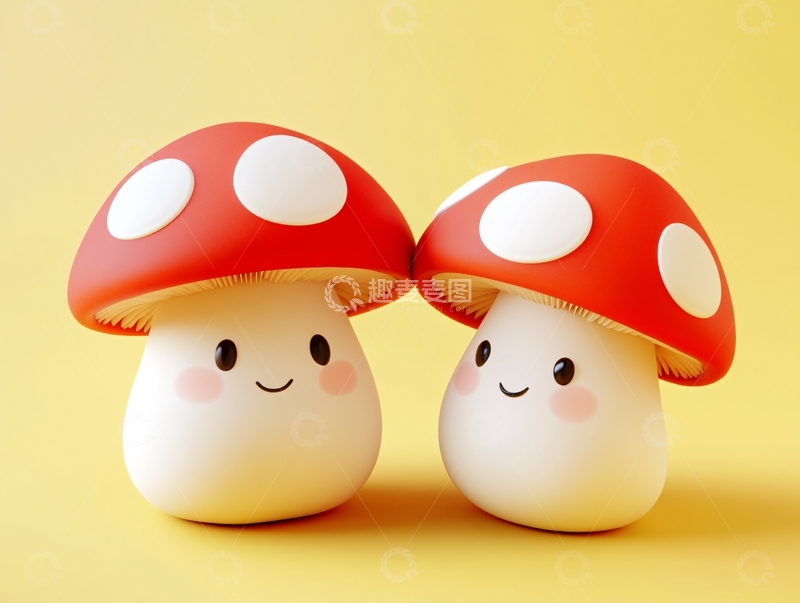 高清大图下载【趣麦麦图】蘑菇拟人形象设计3