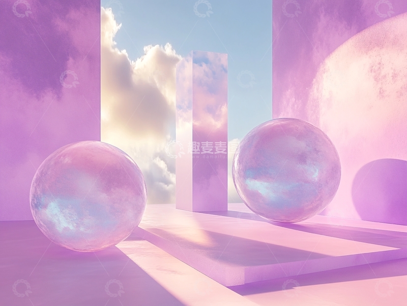 高清大图下载【趣麦麦图】炫彩星球元宇宙3