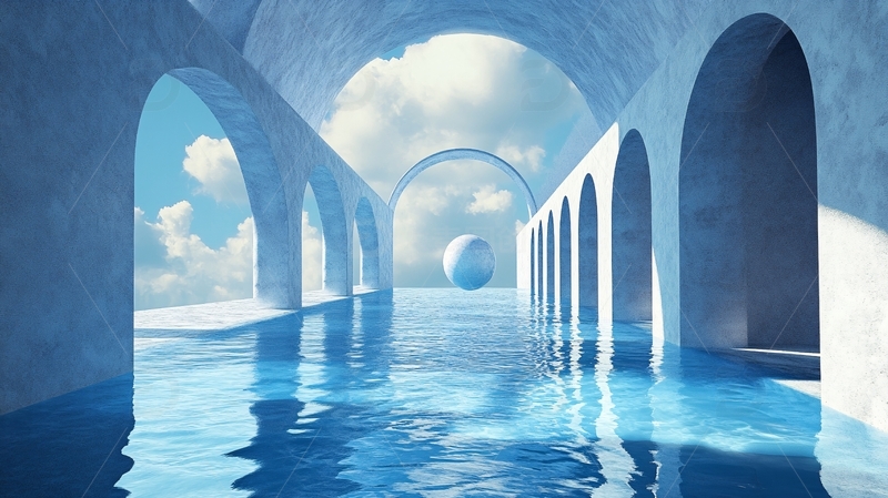 高清大图下载【趣麦麦图】超现实泳池2