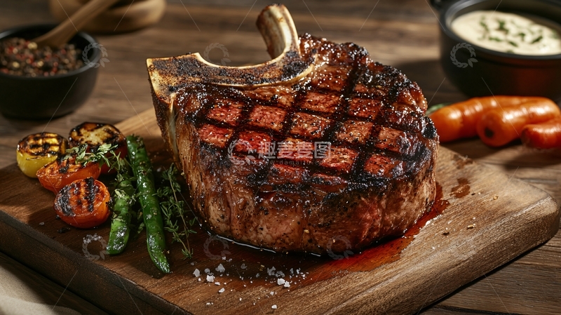 高清大图下载【趣麦麦图】西餐牛排氛围图2