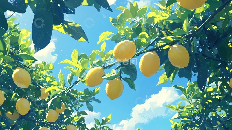 高清大图下载【趣麦麦图】柠檬树壁纸1